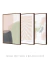 Conjunto com 3 Quadros Decorativos - Blooming Shapes N.01 + Inspirado Matisse Botânico Cut Outs Rose I + Blooming - Rachel Moya | Art Studio - Quadros Decorativos
