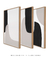 Imagem do Conjunto com 3 Quadros Decorativos - Modern Shapes Neutral 01 + Modern Shapes Neutral 02 + Modern Shapes Neutral 03