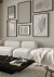 Gallery Wall com 6 Quadros Decorativos - Unity Neutral (30x42) + Minimal Lines (40x50) + Lines Urban Shapes Neutral (50x70) + Construction Minimal 02 (30x42) + Stones Composition (40x50) + Neutral Lines and Strokes (50x70)