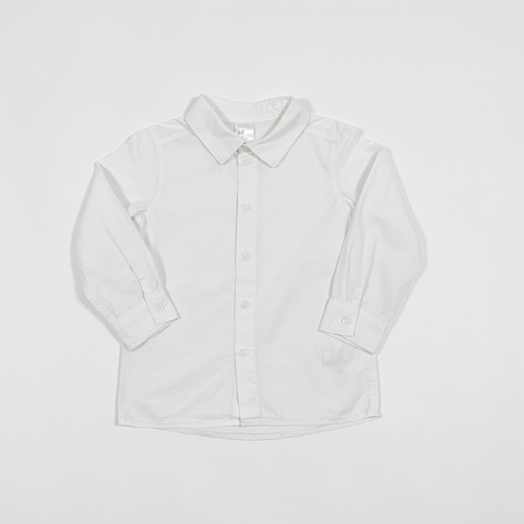 TALLE 12/18 MESES - CAMISA M/LARGA BLANCA - H&M