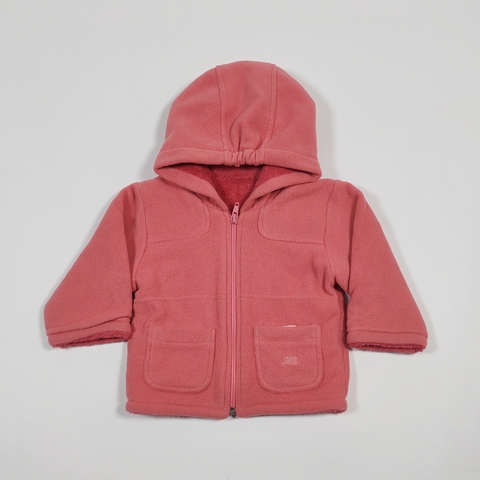 TALLE 6 MESES - CAMPERA POLAR ROSA FORRADA EN PELITO - MAGDALENA ESPOSITO