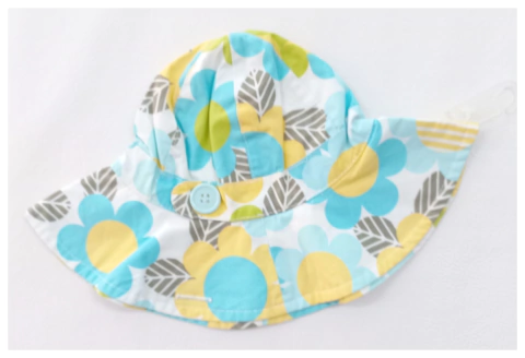 TALLE 2/4 MESES - PILUSO BLANCO FLORES CELESTE AMARILLO- HYM