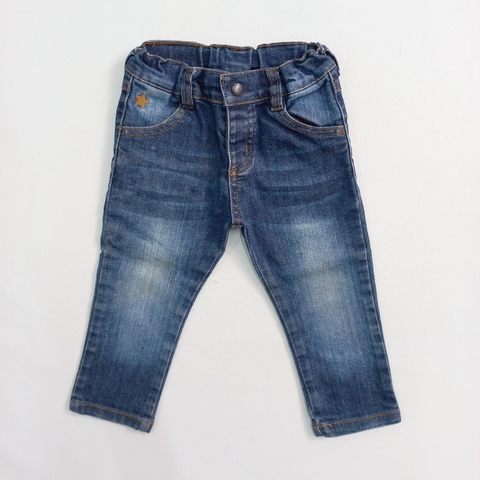 TALLE XXXL ( 18 MESES ) - JEAN CHUPIN ELASTIZADO AZUL GASTADO - MIMO