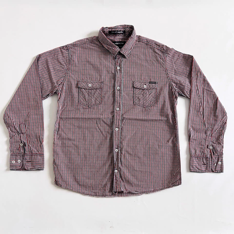 TALLE 18 ( 12/14 AÑOS ) - CAMISA M/LARGA CUADRITOS ROJO Y AZUL - KEVINGSTON