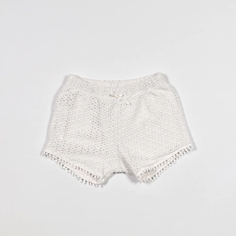 TALLE XXL ( 18 MESES ) - SHORT BLANCO CALADO - MINIMIMO