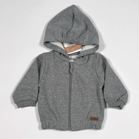 TALLE L ( 9 MESES ) - CAMPERA ALGODON C/FRISA GRIS C/ETIQUETA - MIMO