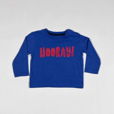 TALLE 6/9 MESES - REMERA M/LARGA ESCRITURA ROJA - REBEL