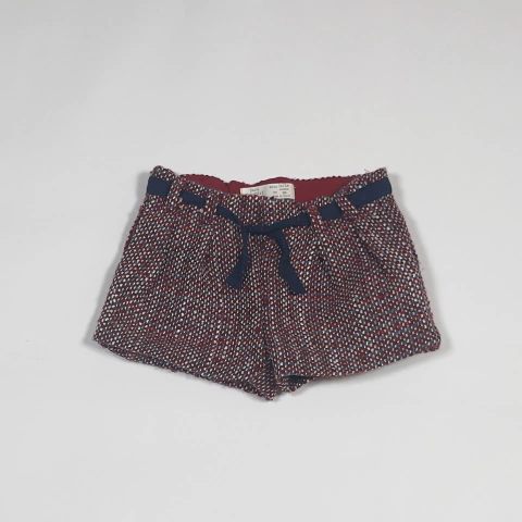 TALLE 12/18 MESES - SHORT TIPO LANA BORDO AZUL - ZARA