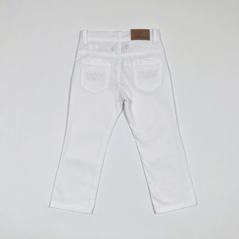 TALLE 2 AÑOS - PANTALON GABARDINA BLANCO - MIMO - comprar online