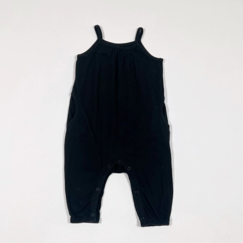 TALLE 3/6 MESES - ENTERITO LARGO ALGODON NEGRO S/MANGAS - OLD NAVY - comprar online