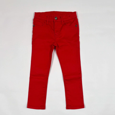 TALLE 5 AÑOS - JEAN CHUPIN ELASTIZADO ROJO - GUESS