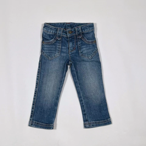 TALLE 12/18 MESES - JEAN RIGIDO AZUL GASTADO - BENETTON