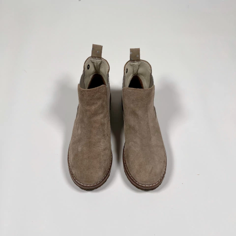 TALLE 4 (SUELA 24 CM) - BOTA GAMUZA BEIGE ESTRELLITAS - RAPSODIA