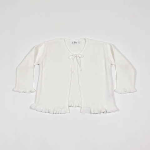 TALLE 2 AÑOS - CAMPERA TEJIDA LANA CRUDA - LA FOLIE