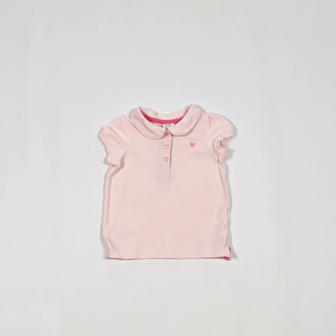 TALLE 4/6 MESES - CHOMBA PIQUE M/CORTA ROSA - H&M