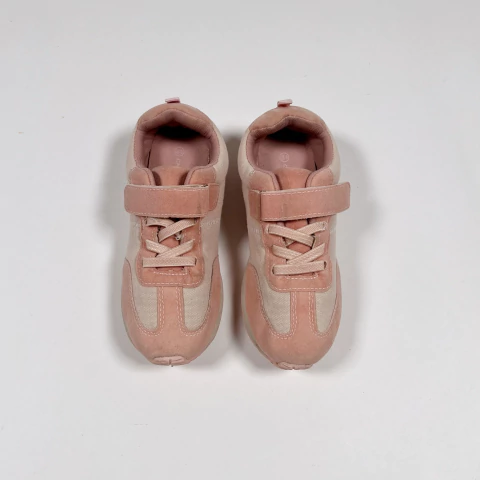 TALLE 31 (SUELA 21 CM) - ZAPATILLA ROSA DOBLE VELCRO - CHEEKY