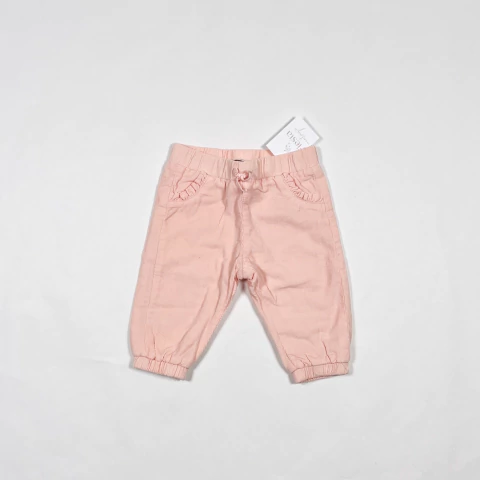TALLE S - PANTALON CORDEROY ROSA FORRADO EN ALGODON - CHEEKY