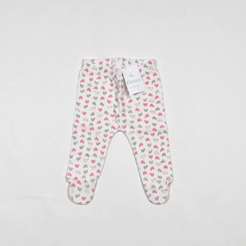 TALLE XS - RANITA ALGODON BLANCA CORAZONES - MIMO