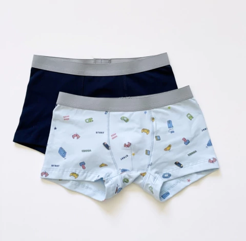 PACK X 2 BOXER ESTAMPADO (CELESTE GAMER/AZUL) TALLE 10 - comprar online