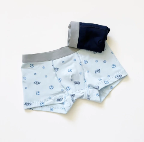 PACK X 2 BOXER ESTAMPADO (CELESTE PELOTAS/AZUL) TALLE 12 - comprar online