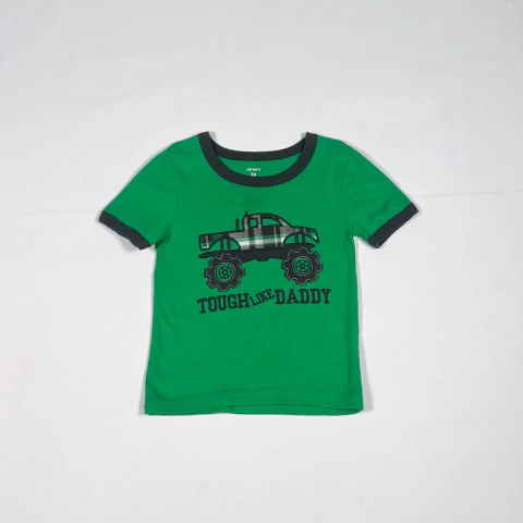 TALLE 24 MESES- REMERA M/CORTA VERDE CAMIONETA - CARTERS