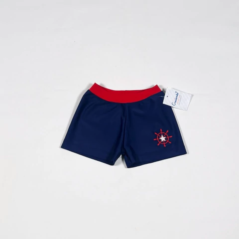 TALLE 9/12 MESES - MALLA LYCRA AZUL ROJA (C/ETIQUETA) - CRECIENDO