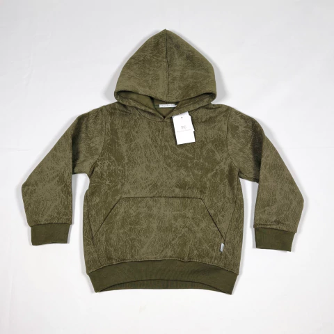 TALLE 6 AÑOS - BUZO ALGODON C/FRISA VERDE MILITAR (C/ETIQUETA) - MAGDALENA ESPOSITO
