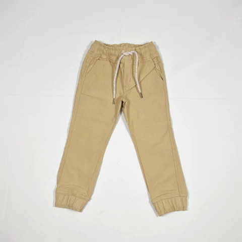 TALLE 4 AÑOS - JOGGER GABARDINA BEIGE (SIN USO) - WANNA GO