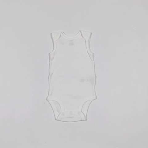TALLE 3 MESES - BODY S/MANGA BLANCO - CARTERS