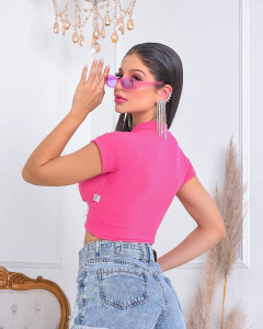 Cód 071 Cropped pala torcida com manga - loja online