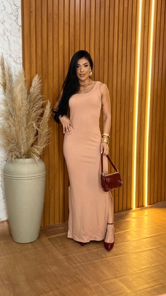 Cód 112 Vestido longo Regata - Allezo