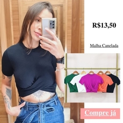 Cód 071 Cropped pala torcida com manga na internet