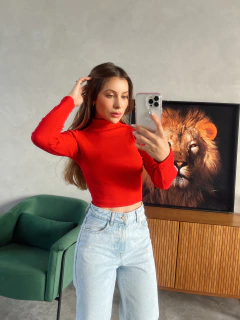 Cód 021 Cropped Cacharrel manga longa - Allezo Atacado 