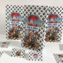 Pack 10 bolsitas golosineras clásicas con etiqueta de cierre Paw Patrol