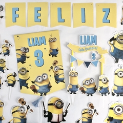 Kit decoración cumpleaños minions