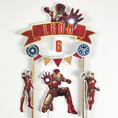 Cake topper Pincho Personalizado Ironman