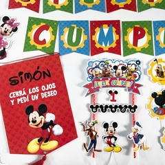 Kit decoración cumpleaños la casa de Mickey Mouse