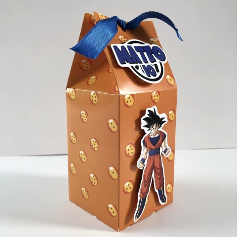 Milk box 3D con figuras en relieve Dragon ball