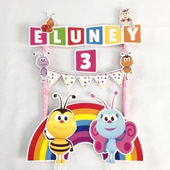 Cake topper Pincho Adorno torta Personalizado Bichikids