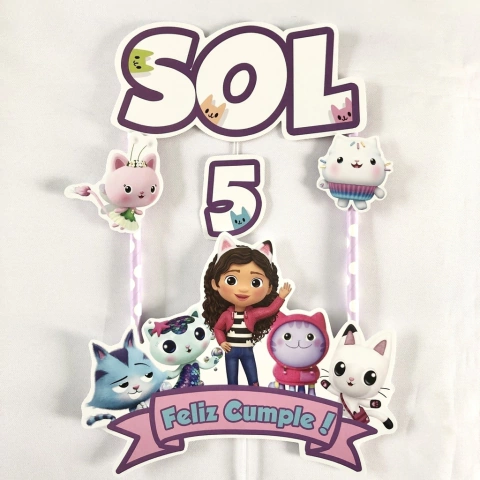 Cake Topper Pincho Adorno Torta La casa de muñecas de Gabby