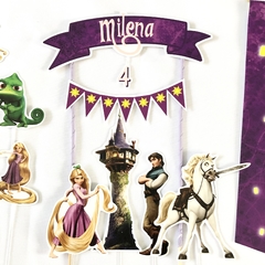 Kit decoración cumpleaños Rapunzel - Requetechulis