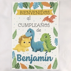 Lámina personalizada Dinosaurios bebe