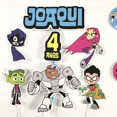 Cake topper Pincho Adorno torta personalizado Teen Titans - comprar online