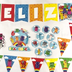 Kit decoración cumpleaños Number blocks números