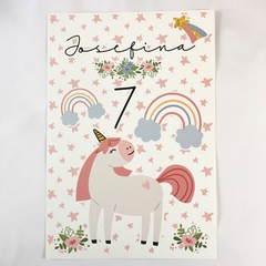 Lámina personalizada Unicornio