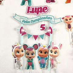 Cake topper Pincho Adorno torta Personalizado Bebes llorones