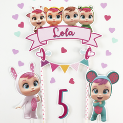 Cake topper Pincho Adorno torta Personalizado Bebes llorones 2