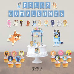 Kit cumpleaños deco mini Bluey