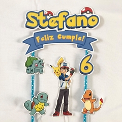 Cake topper Pincho Adorno torta Personalizado Pokemon