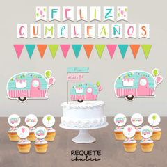 Kit cumpleaños deco mini Glamping camper